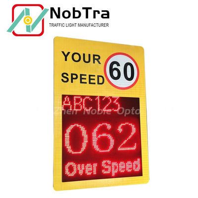 40°C To 60°C Radar Aware Speed Signs Solar Battery Powered Traffic Safety Solutions for Road Speed Monitoring and Control