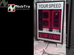 Indicação de limite de velocidade do radar vermelho verde Indicação de velocidade de aviso